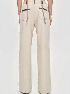 Co-Ords-Source Unknown Leather-Trimmed Pants, Canvas