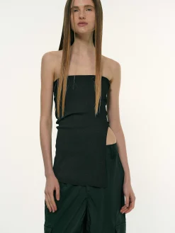 Accessories-Source Unknown Long Split Bandeau, Black