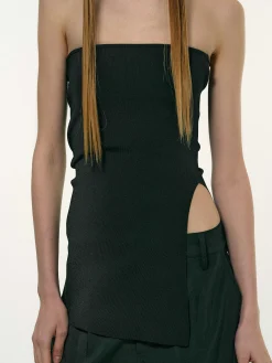 Accessories-Source Unknown Long Split Bandeau, Black