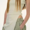 Accessories-Source Unknown Long Split Bandeau, Powder
