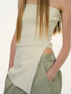 Accessories-Source Unknown Long Split Bandeau, Powder