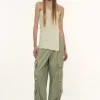 Accessories-Source Unknown Long Split Bandeau, Powder