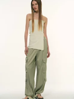 Accessories-Source Unknown Long Split Bandeau, Powder