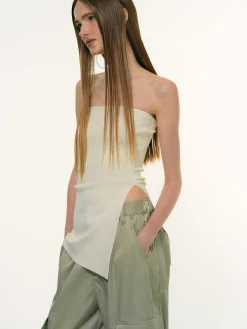 Accessories-Source Unknown Long Split Bandeau, Powder
