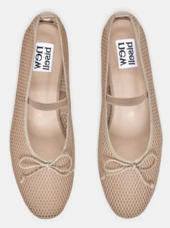 Shoes & Bags-Source Unknown Mary Jane Mesh Ballet Flats, Taupe