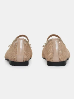 Shoes & Bags-Source Unknown Mary Jane Mesh Ballet Flats, Taupe