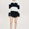 Accessories-Source Unknown Matias Oversized Knit Polo, Navy