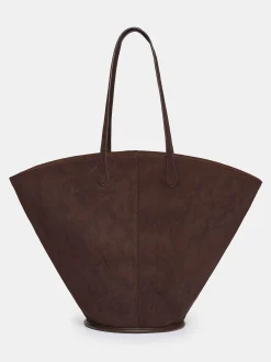 Shoes & Bags-Source Unknown Medium Suede Tote, Toffee
