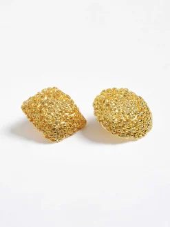 Accessories-Source Unknown Mismatched Earrings, Gold