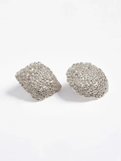 Accessories-Source Unknown Mismatched Earrings, Silver