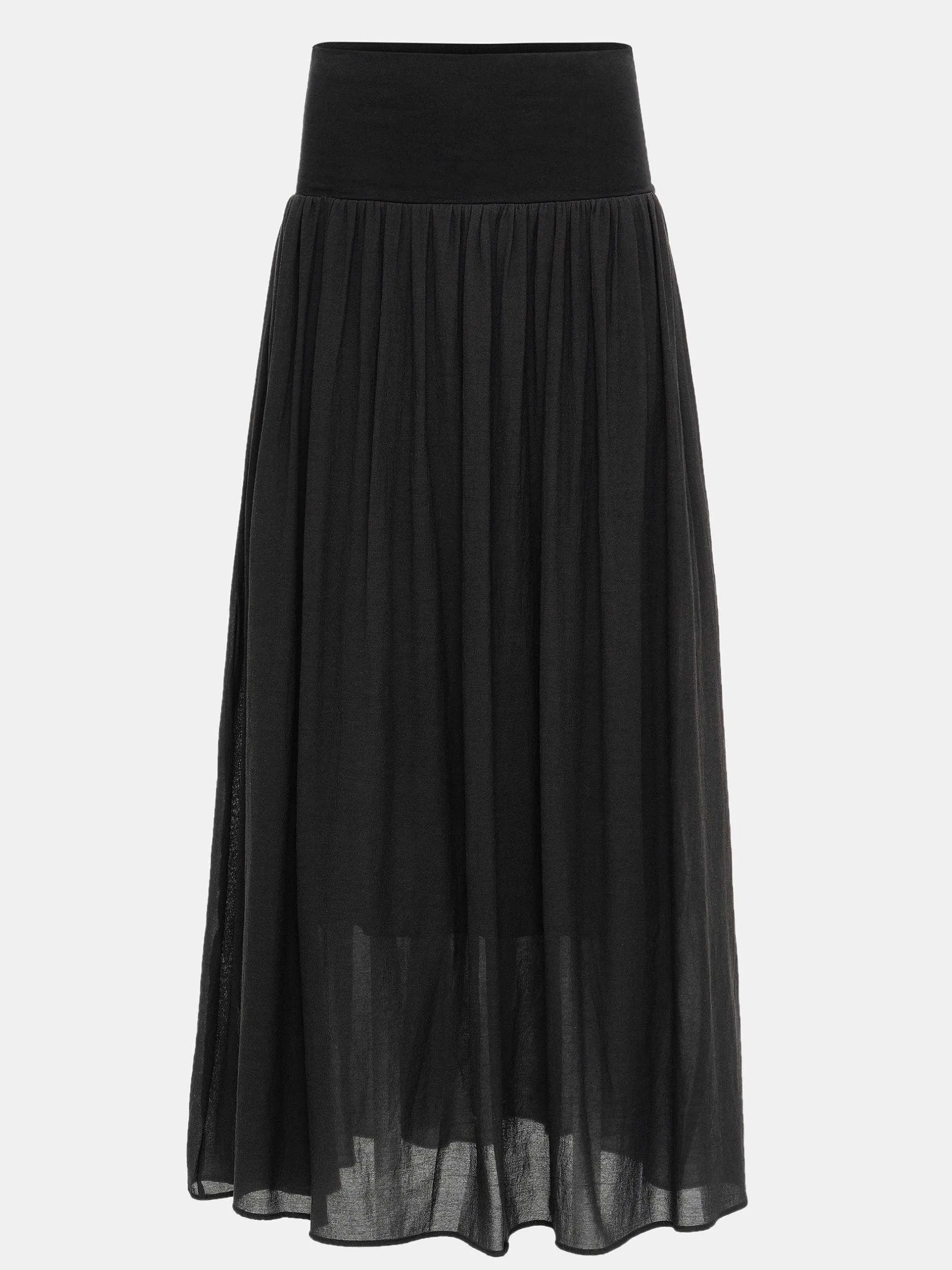 Clothing-Source Unknown Ocelia Drop Waist Maxi Skirt, Black