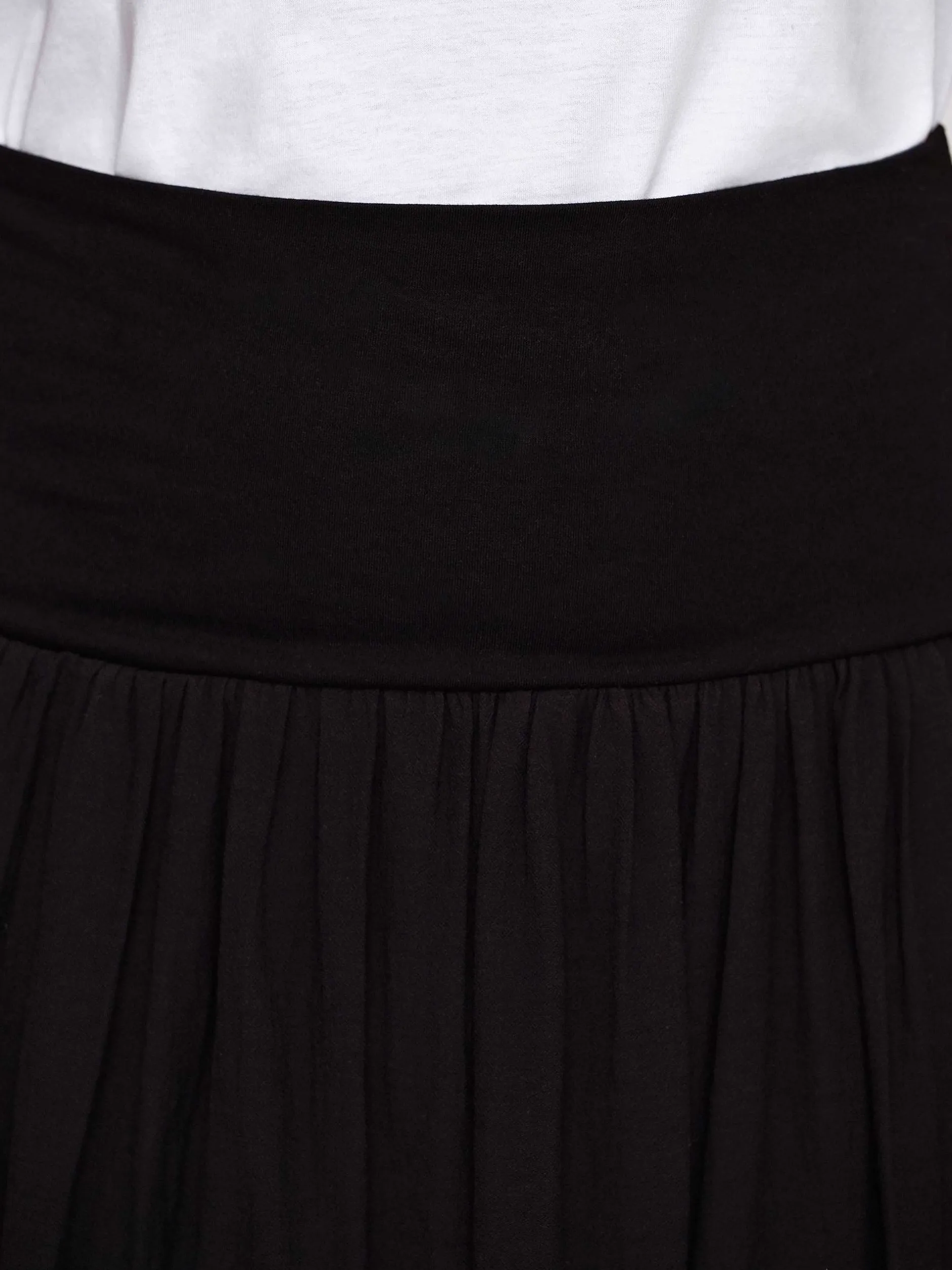 Bottoms-Source Unknown Ocelia Drop Waist Maxi Skirt, Black