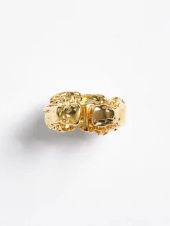 Accessories-Source Unknown Open Signet Ring, Gold