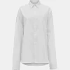 Accessories-Source Unknown Over-Fit Cotton Shirt, White