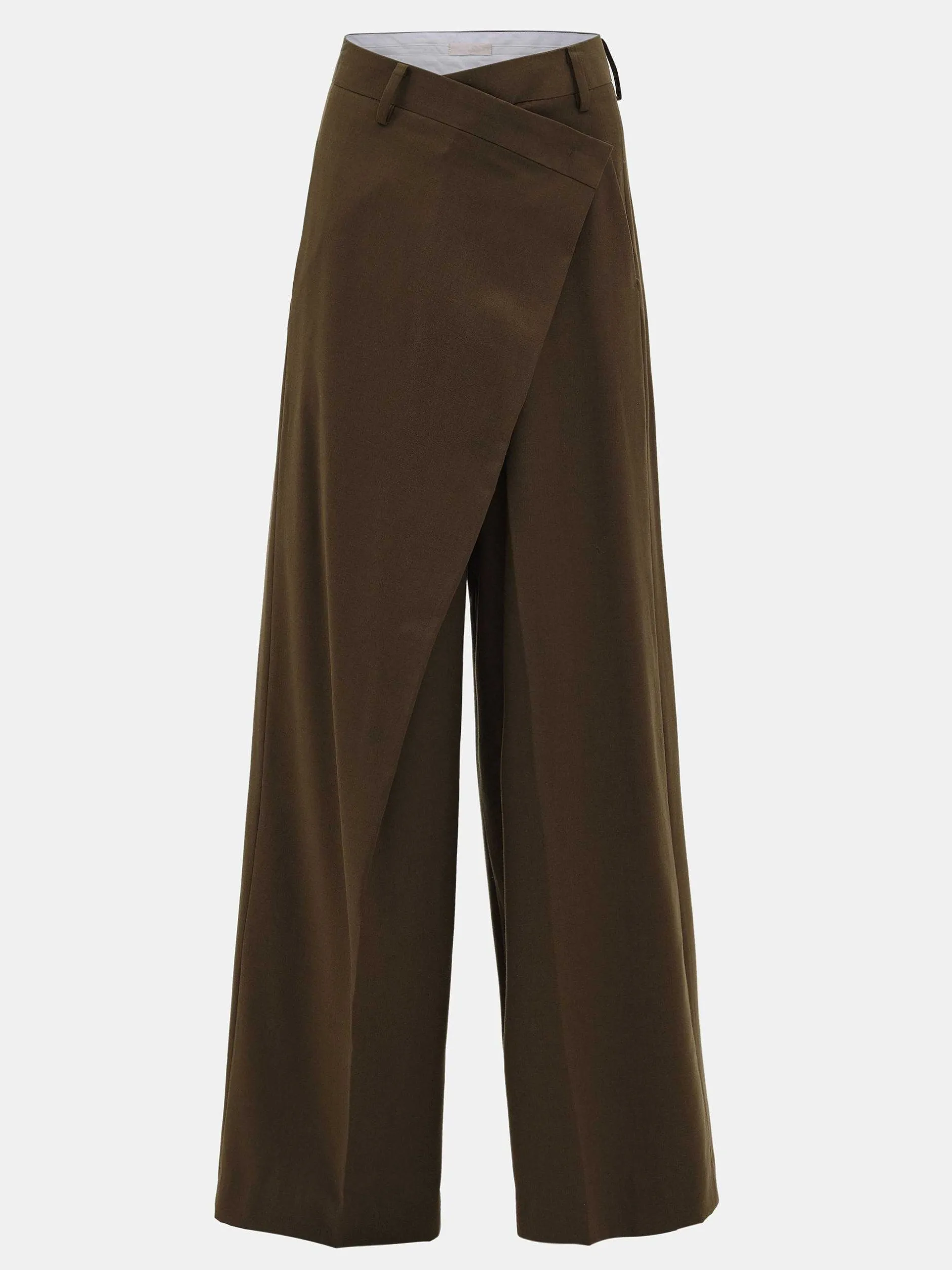 Bottoms-Source Unknown Rennert Criss Cross Trousers, Saddle Brown