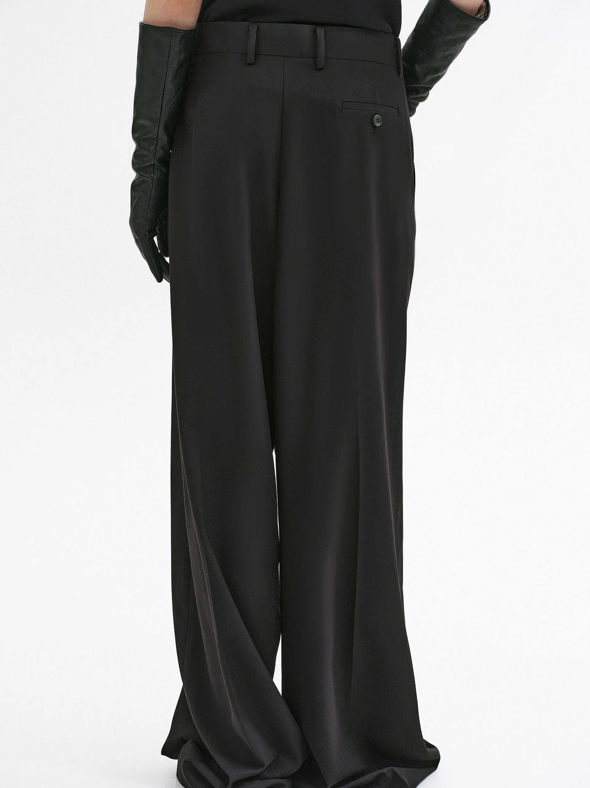 Clothing-Source Unknown Rennert Criss Cross Trousers, Black