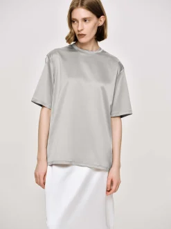 Accessories-Source Unknown Satin T-Shirt, Silver