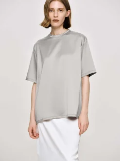 Accessories-Source Unknown Satin T-Shirt, Silver