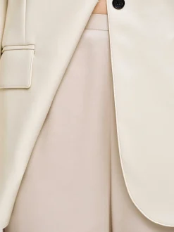 Accessories-Source Unknown Satin-Crepe Pants, Champagne