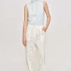 Accessories-Source Unknown Scarf-Neck Top, Blizzard Blue