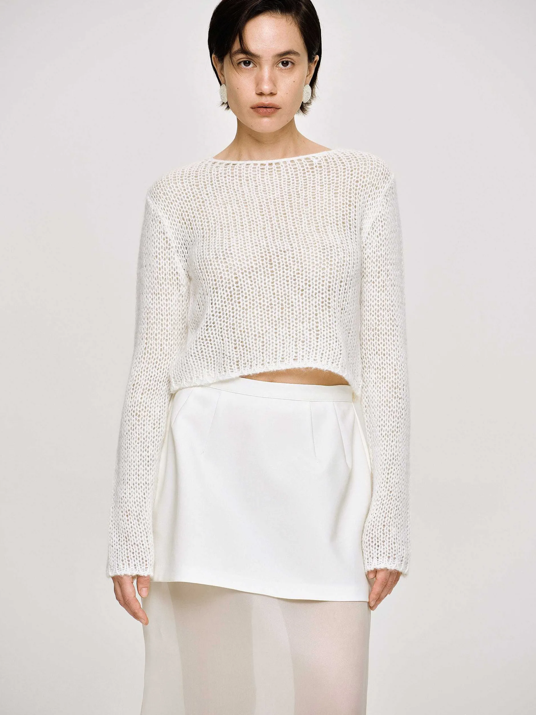 Co-Ords-Source Unknown Semi-Sheer Knit, Birch