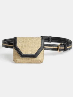 Shoes & Bags-Source Unknown Small Raffia Belt Bag, Natural