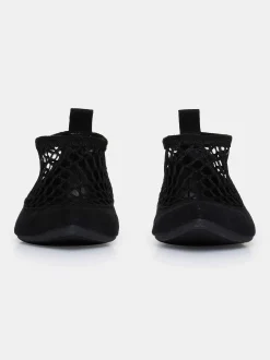 Shoes & Bags-Source Unknown Sock Flat Mesh Ballerina, Black
