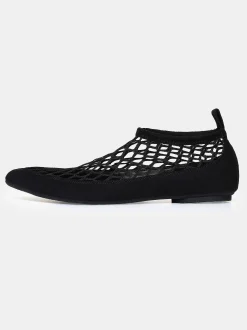 Shoes & Bags-Source Unknown Sock Flat Mesh Ballerina, Black