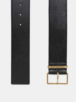 Accessories-Source Unknown Square Buckle Belt, Black