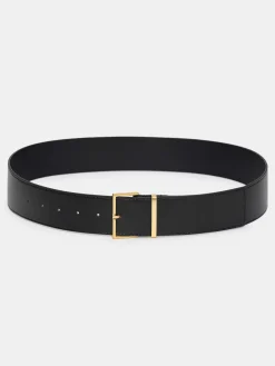 Accessories-Source Unknown Square Buckle Belt, Black