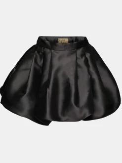 Bottoms-Source Unknown Suki Bubble Hem Miniskirt, Black