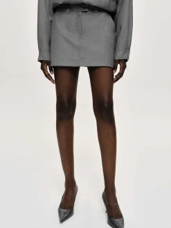 Co-Ords-Source Unknown Tailored Miniskirt, Dove