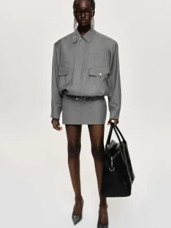 Co-Ords-Source Unknown Tailored Miniskirt, Dove