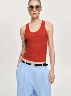 Accessories-Source Unknown Tancel Tank Top, Red