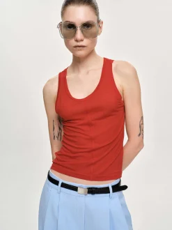 Accessories-Source Unknown Tancel Tank Top, Red