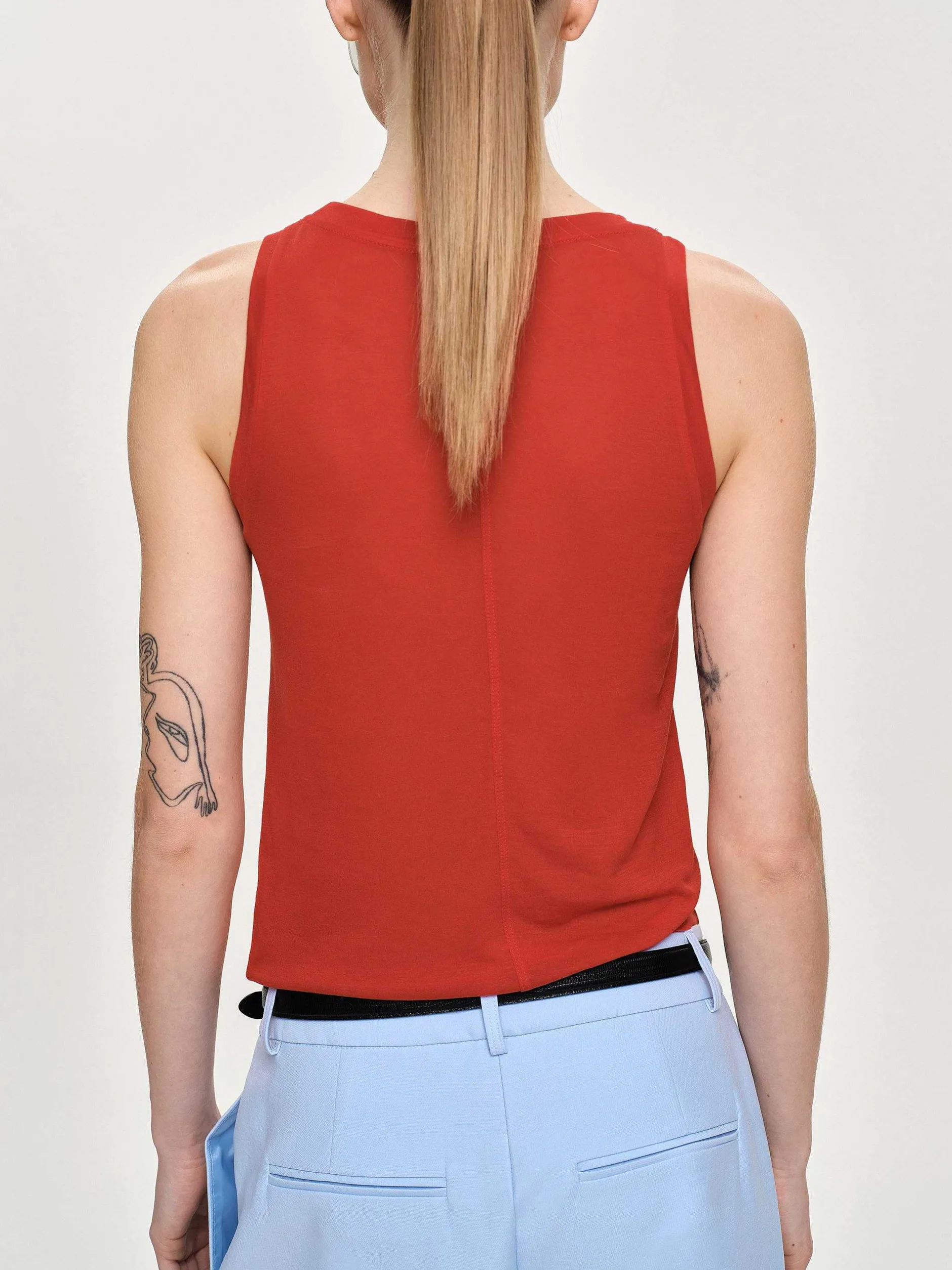 Accessories-Source Unknown Tancel Tank Top, Red