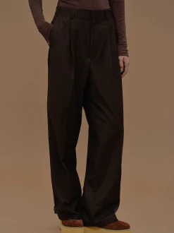 Clothing-Source Unknown Triangle Pocket Relaxed Trousers, Fondant