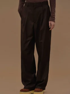 Clothing-Source Unknown Triangle Pocket Relaxed Trousers, Fondant