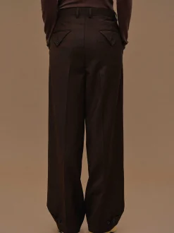 Clothing-Source Unknown Triangle Pocket Relaxed Trousers, Fondant