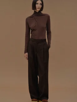 Clothing-Source Unknown Triangle Pocket Relaxed Trousers, Fondant