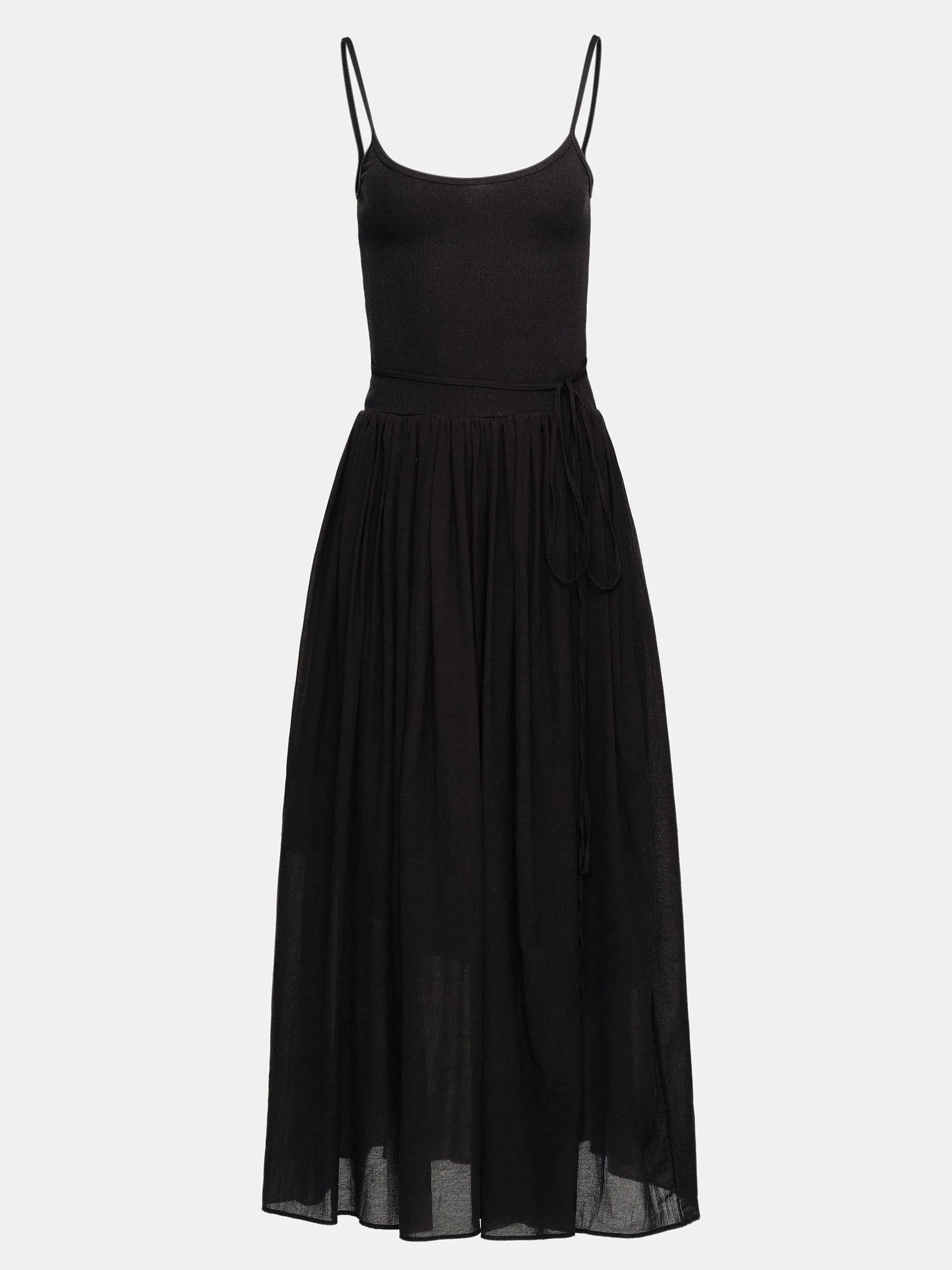 Accessories-Source Unknown Tulle Slip Dress, Black