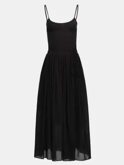 Accessories-Source Unknown Tulle Slip Dress, Black