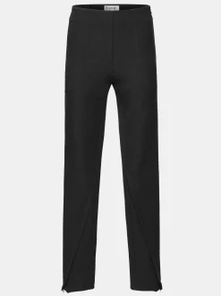 Clothing-Source Unknown Tyia Bias-Cut Slim Trousers, Black