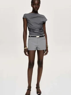 Bottoms-Source Unknown Ulna Welt Pocket Shorts, Grey