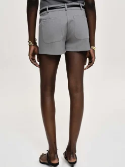 Clothing-Source Unknown Ulna Welt Pocket Shorts, Grey