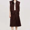 Accessories-Source Unknown Versatile Zip Vest, Black Cherry