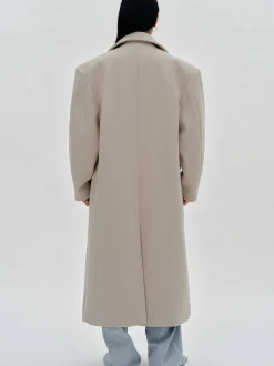 Clothing-Source Unknown Wallis Oversized Grandpa Coat, Beige