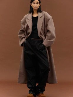 Clothing-Source Unknown Wallis Oversized Grandpa Coat, Latte