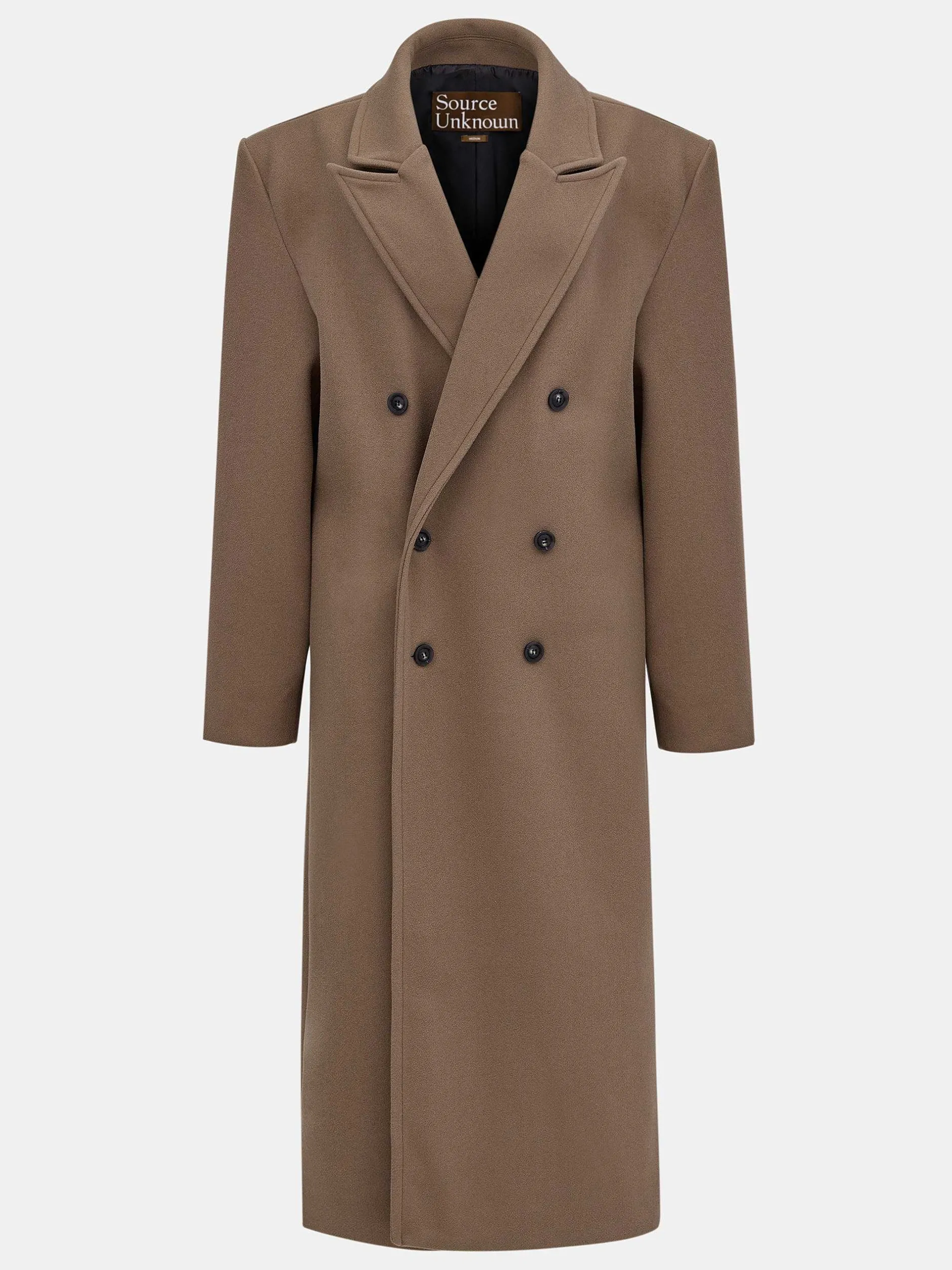 Clothing-Source Unknown Wallis Oversized Grandpa Coat, Latte