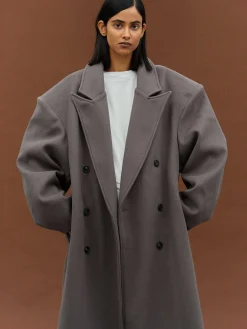 Clothing-Source Unknown Wallis Oversized Grandpa Coat, Grey
